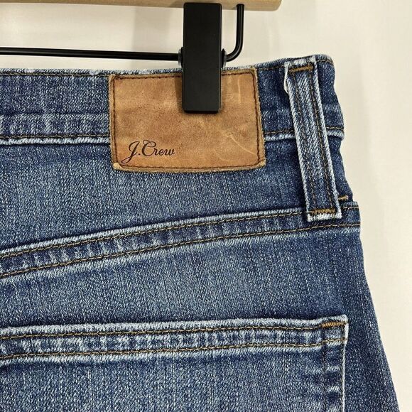 J Crew Jeans Size 28 Womens Blue High Rise Straightaway Vintage Wash Crop Denim - Picture 6 of 9